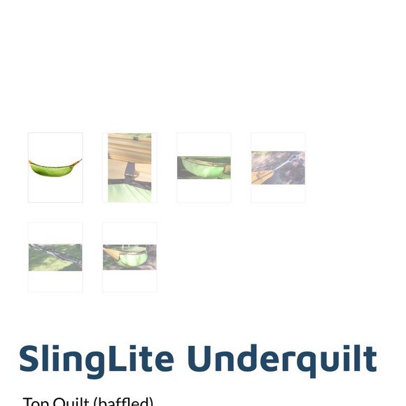 Western Mountaineering SlingLite Hammock Underquilt: 20F Down - Picture 3 of 5